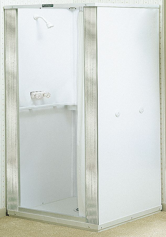Shower Stall, Free Standing, MNPT, 74 3/4 H