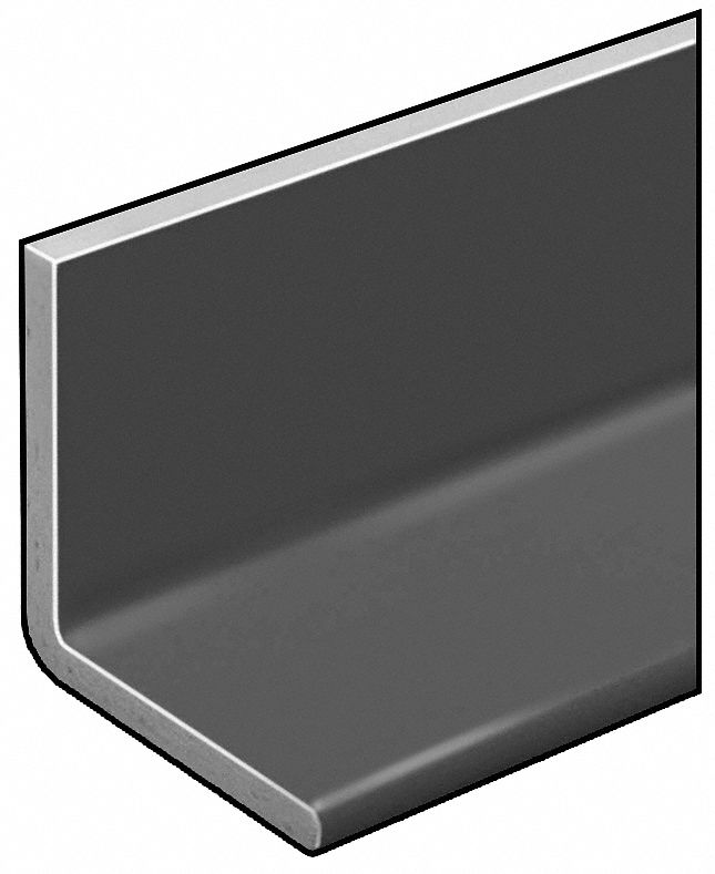 Angle, ISOFR, Gray, 1/2 In T, 4 In Leg, 10 Ft