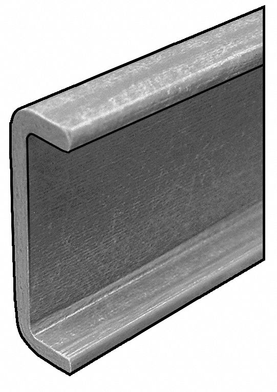 U Channel, ISOFR, 1 1/8 Leg, 1/4 In T, 10 Ft