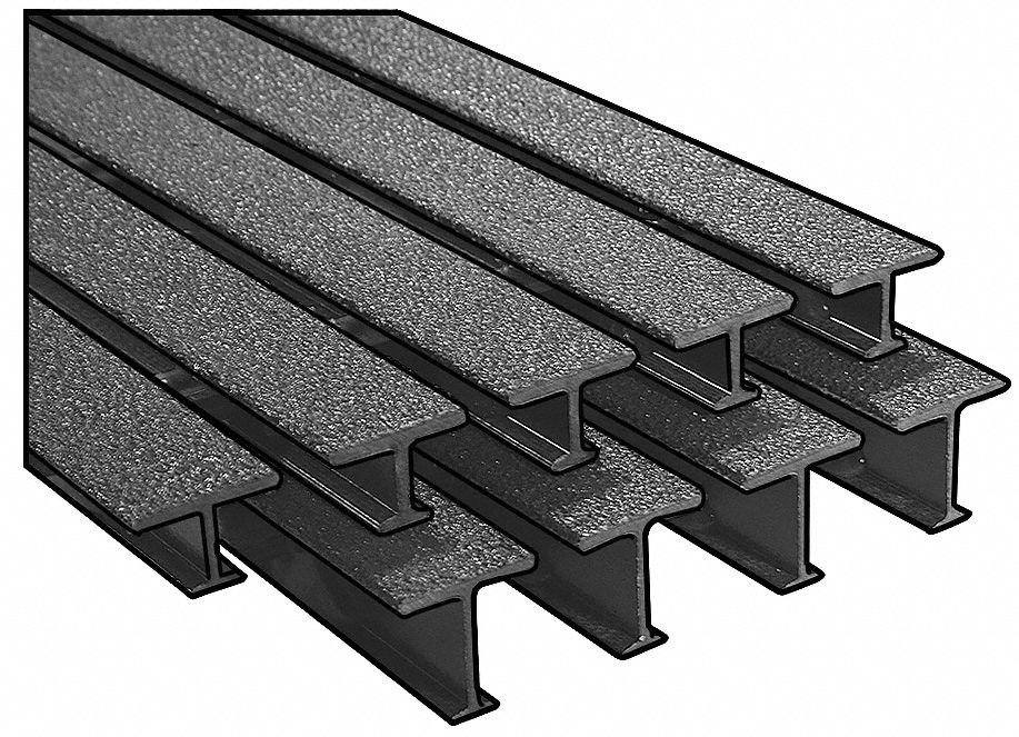 Grating, Pultruded, ISOFR, 1 1/2 In, 3 x6 Ft