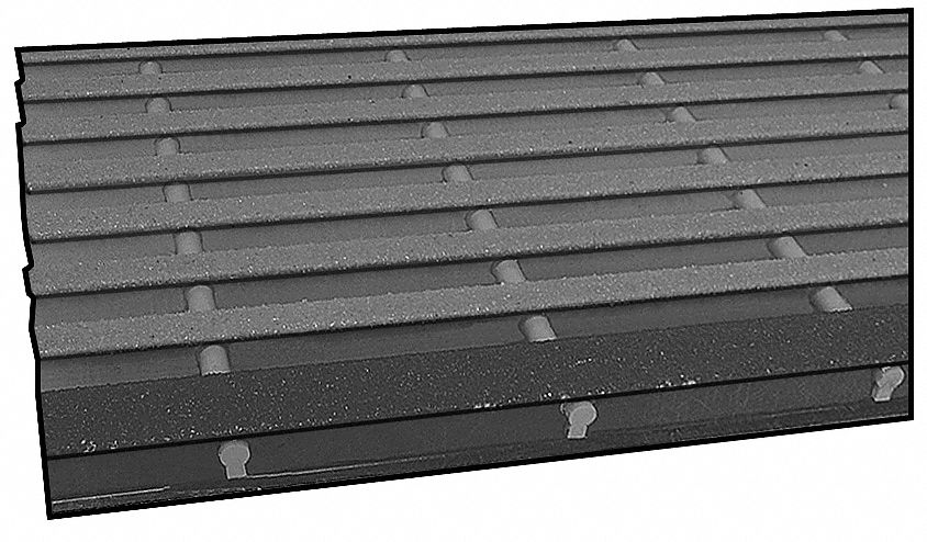 Stair Tread, ISOFR, 1 1/2 x 10 1/2 In, 2 Ft