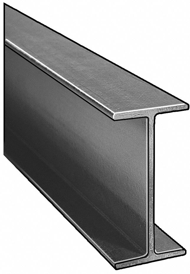 I-Beam, ISOFR, Gray, 4x2 In, 1/4 In Th, 10 Ft