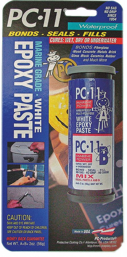 Epoxy, Marine Grade, White, 2 Oz Package