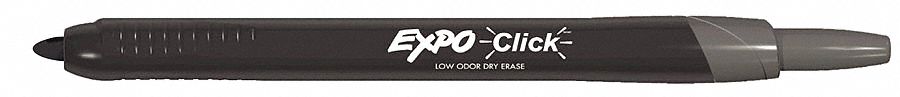 Dry Erase Marker, Fine, Black, PK3