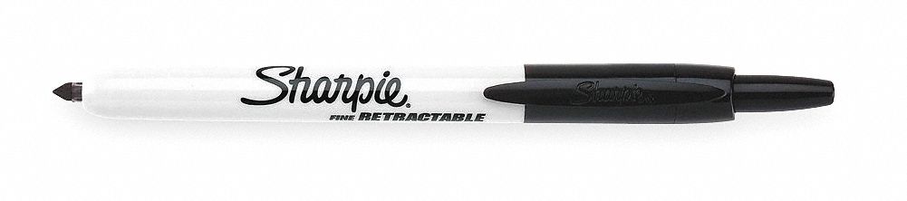 Permanent Marker, Fine, Black, PK2