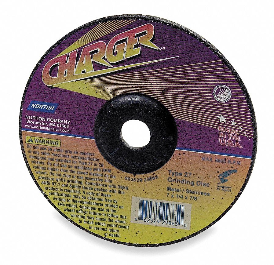 Depressed Ctr Whl, T27, 4.5x1/4x7/8, ZA/AO