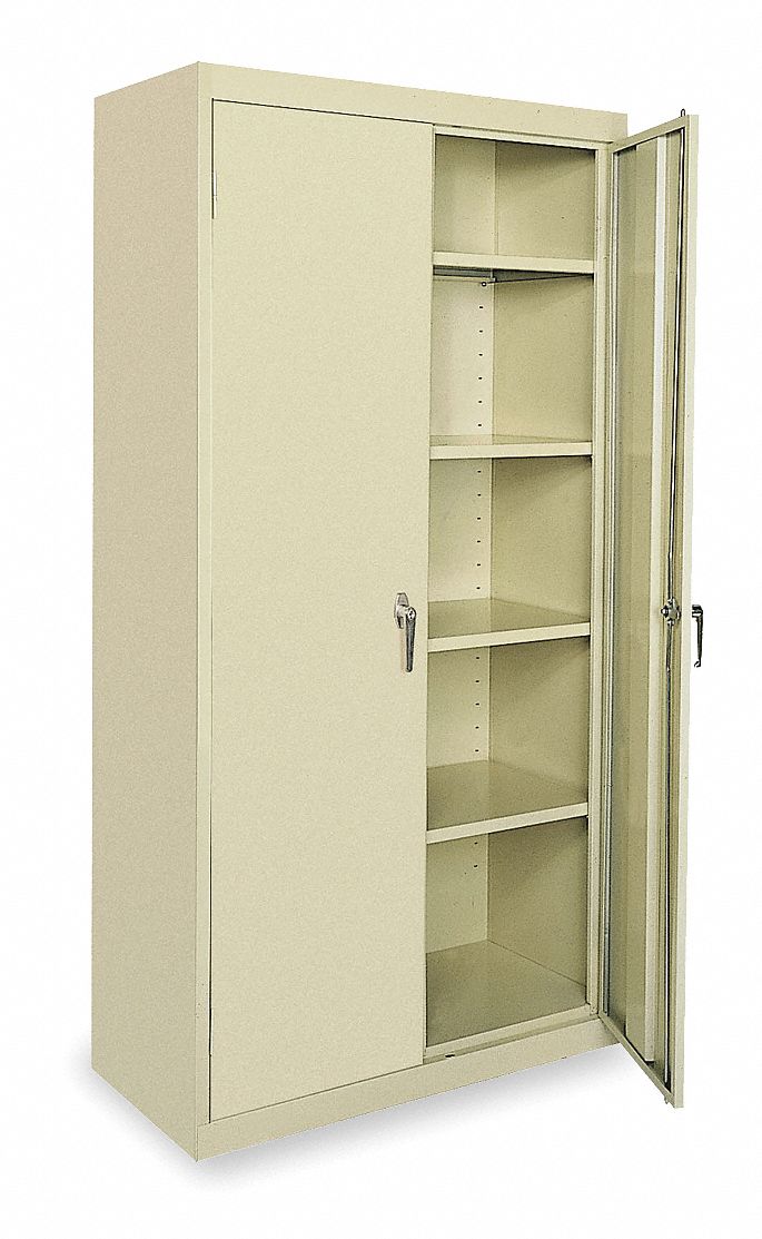 Storage Cabinet, Welded, Beige