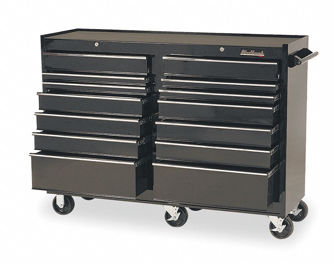 Roller Cabinet, 14 Dr, 54x18x41 1/2