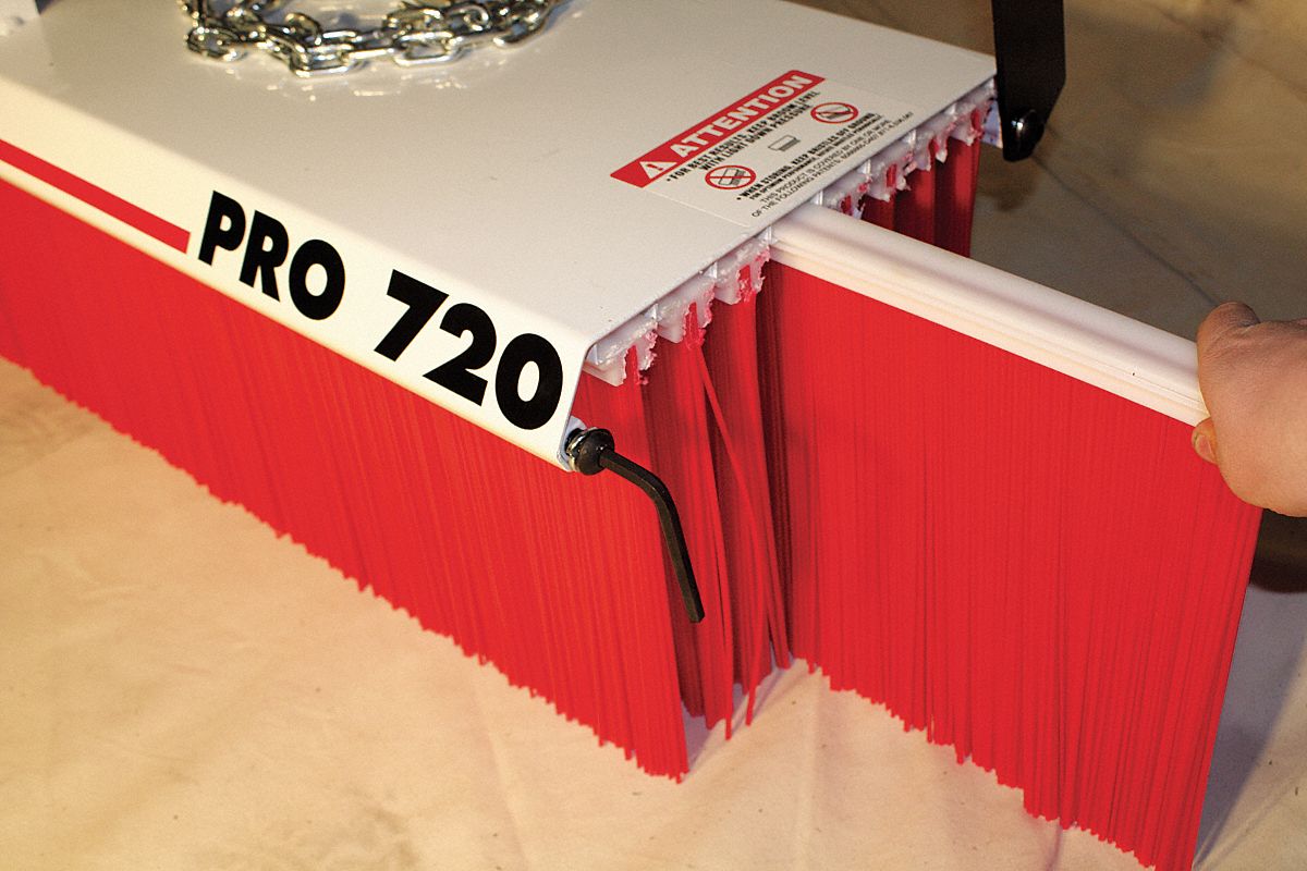 Pro Series Brushes, 72 In W, 11 In H, PK8