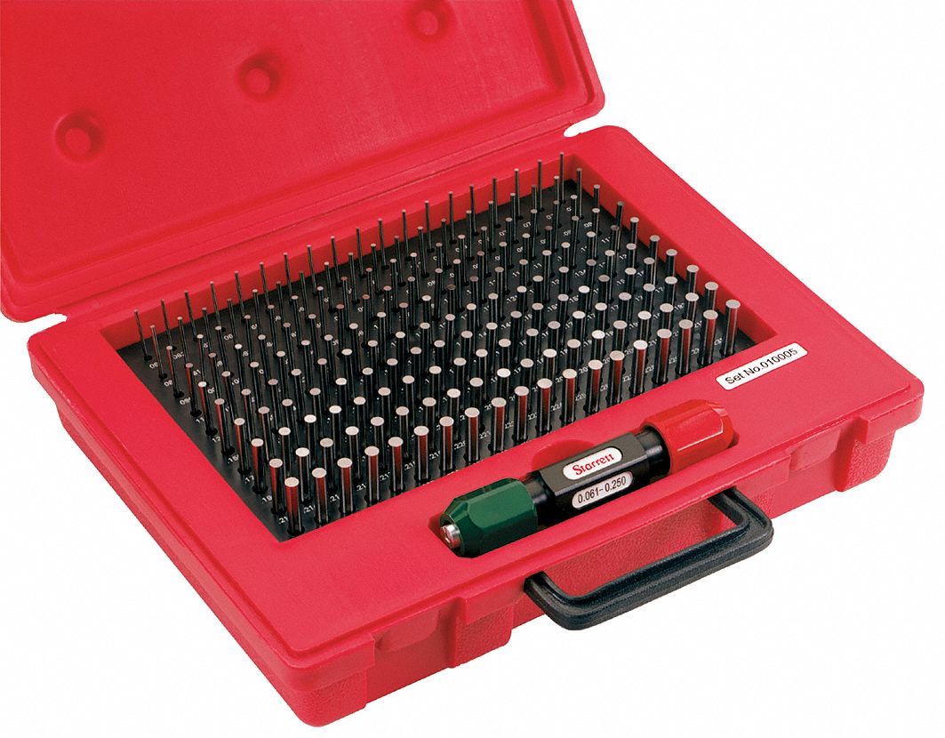 Pin Gage Set, Minus, 0.751-0.832 In