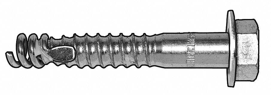 Anchor Scr, Expansion Coil, 1/2, PK25