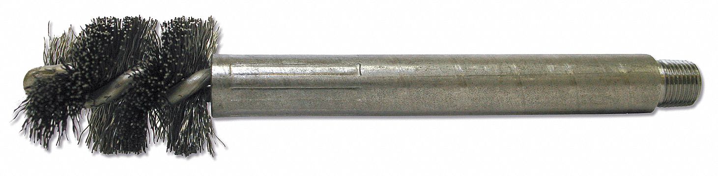 Wire Brush, Hole Dia 1/2 In, PK4