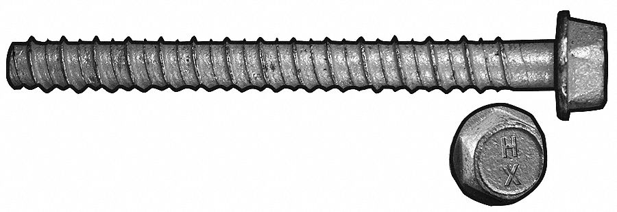 Screw Anchor, Self Thrd, 1/2x5, PK25