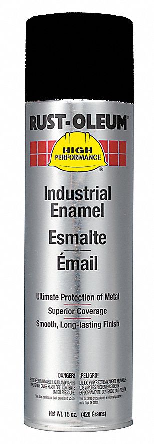 Rust Preventative Spray Paint, Black, 15oz