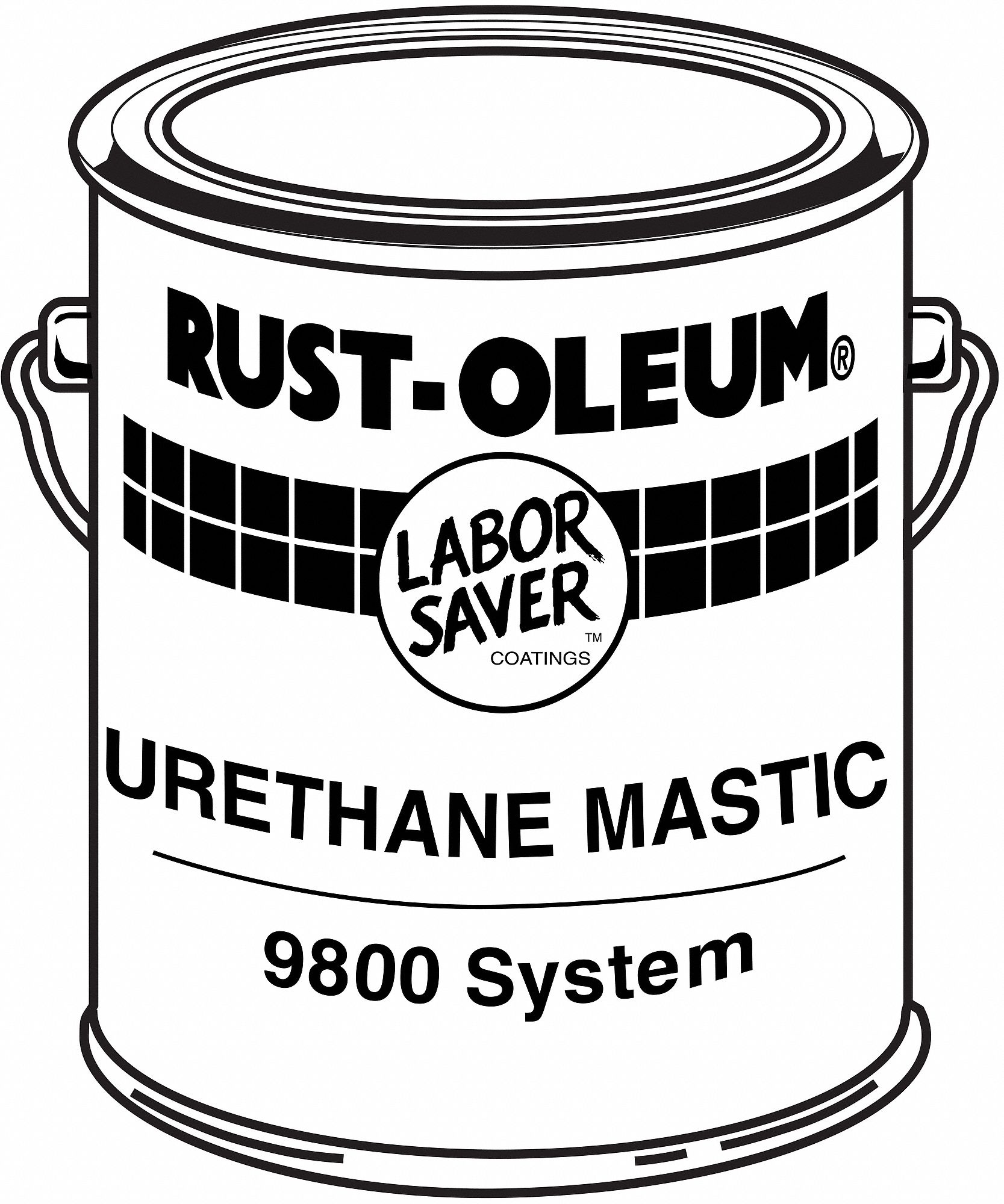 9800 Urethane Mastic, Yellow, 1 gal.