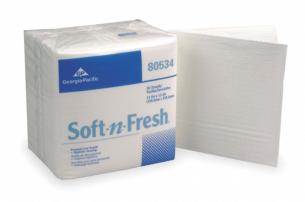 Disposbl Wipes, 12-1/2 In x 13 In, PK 1000