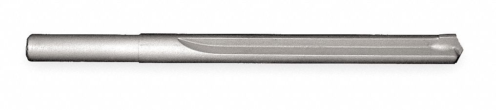 Hard Steel Drill Bit, RH, 3/8 In, 6 In L