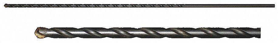 Carbide Tip Masonry Bit, 1 1/4 In, 36 In L