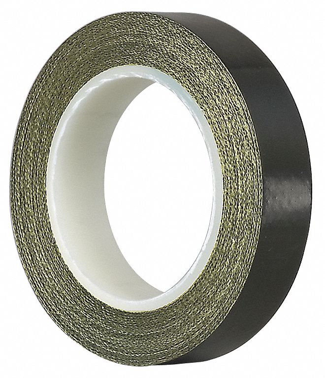 Antistatic Tape, 4 In x 18 yd, 7 mil, Black
