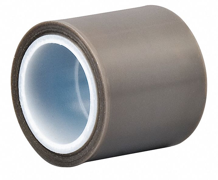 Film Tape, Skived PTFE, Gray, 12 In x 5 Yd