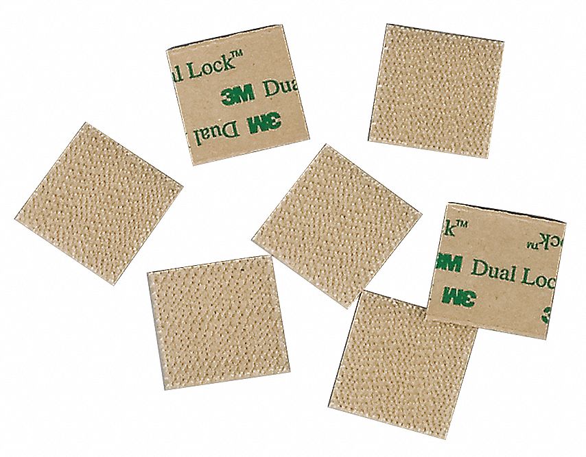 Dual Lock, Low, 1 x 1 In, PK 100