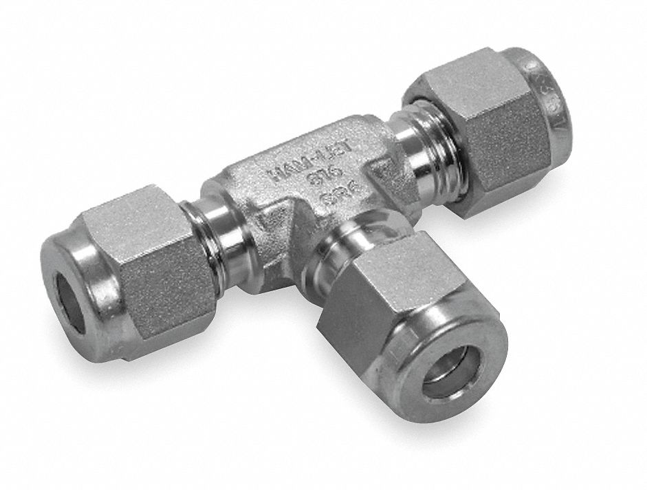 Union Tee, Tube 4mm, Hex 1/2 In
