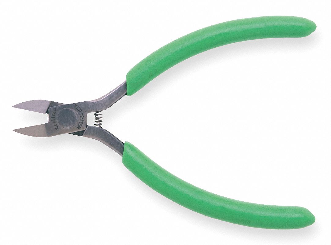 Diagonal Cut Plier, 4 In, Taper, Foam