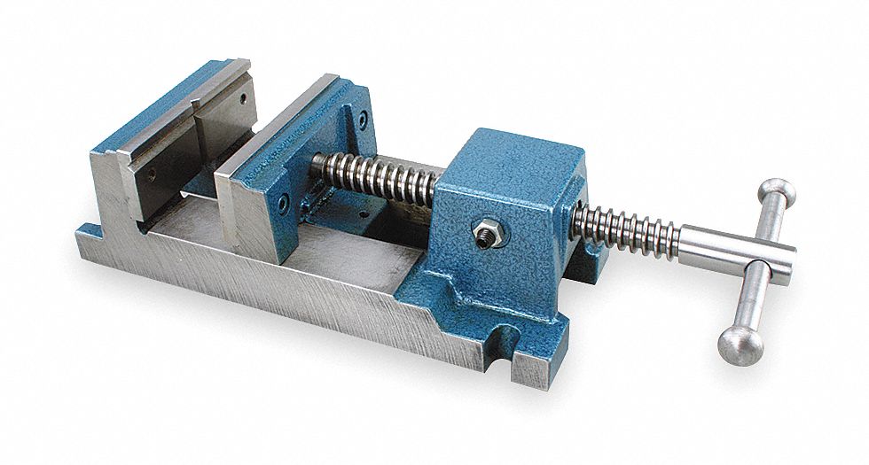 Drill Press Vise, W 6 In, Open 6.75 In