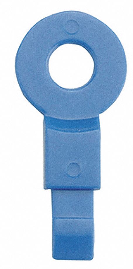 Fill Point ID Washer, 1/8 NPT, Blue, Pk 6