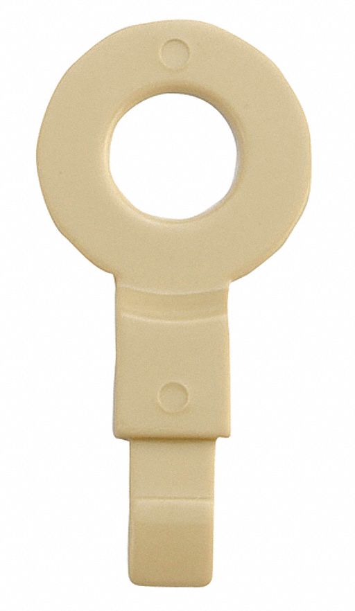 Fill Point ID Washer, 1/4 NPT, Beige, Pk 6