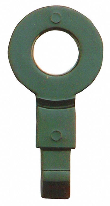Fill Point ID Washer, 1/4 NPT, Dk Grn, Pk 6