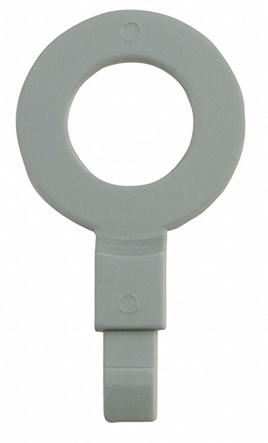 Fill Point ID Washer, 1/2 NPT, Gray, Pk 6