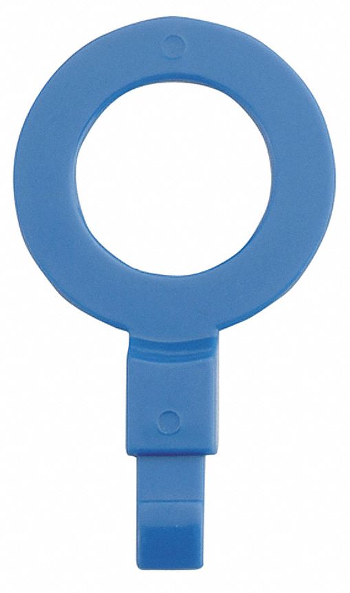 Fill Point ID Washer, 3/4 NPT, Blue, Pk 6