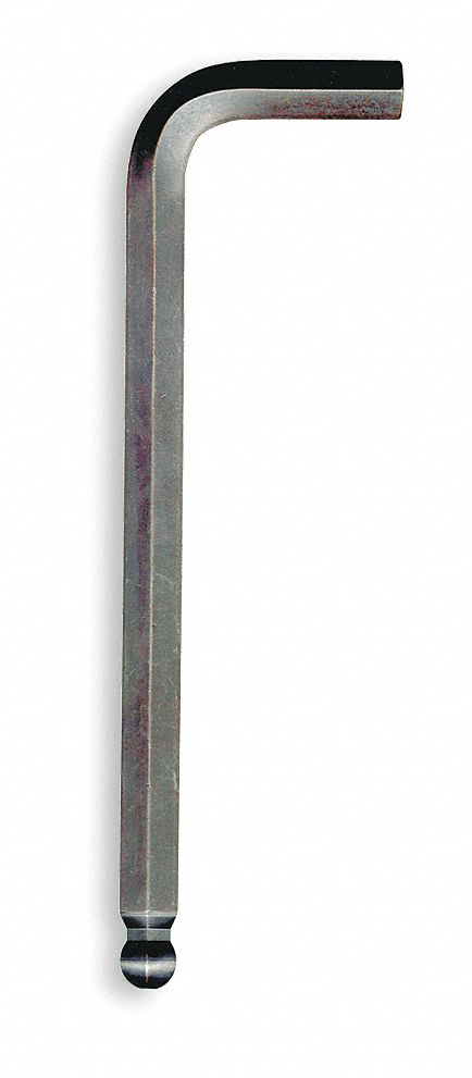 Ball End Hex Key, L, 5/32In, 4-1/8In L, PK10