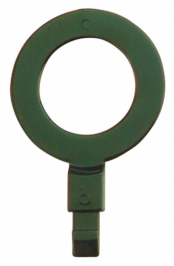 Fill Point ID Washer, 1 NPT, Dk Green, Pk 6