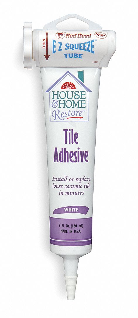 Sealant, Tile Adhesive, White, 5oz.