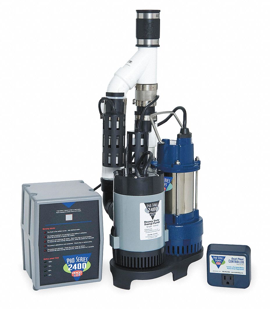 Sump/Battery Backup System, 9 Amps Backup