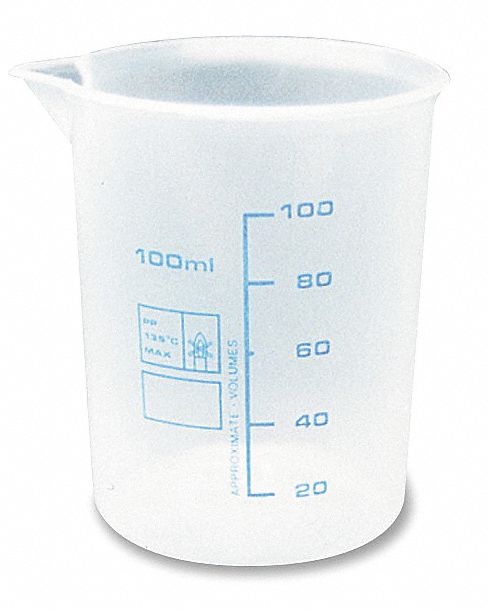 Measuring Container, Fixed Spout, 100 ML
