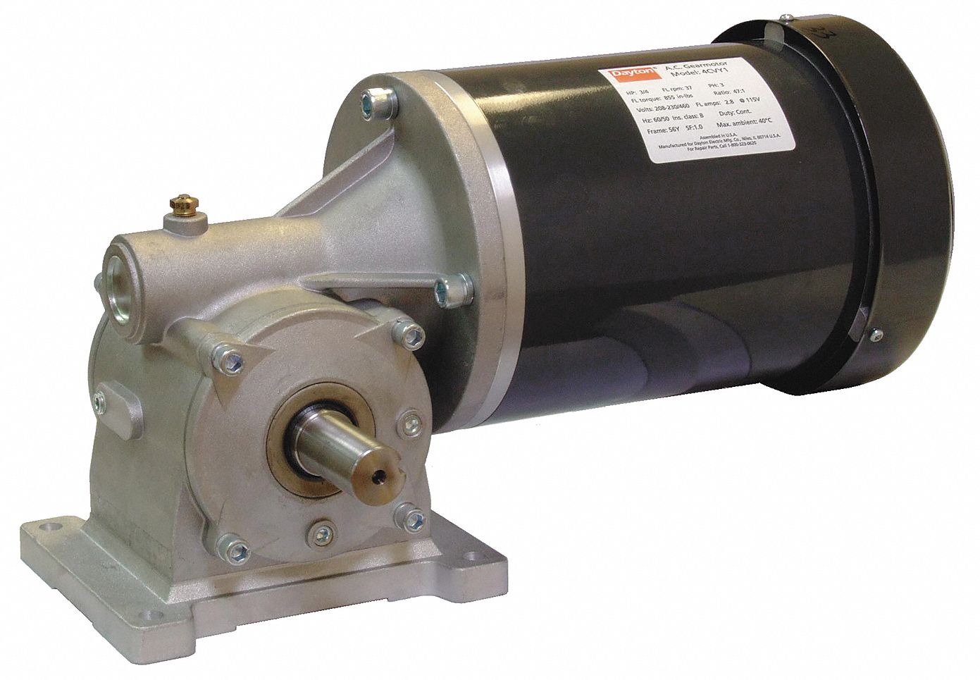 AC Gearmotor, RPM 68, 60/50 Hz