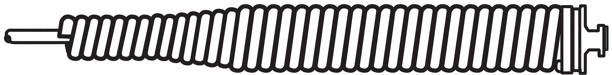 Cable, Drain Cleaning, 1/2 x 75 Ft