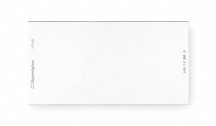 Polycarbonate Plate, 4 5/8x2-1/2 In, PK 5