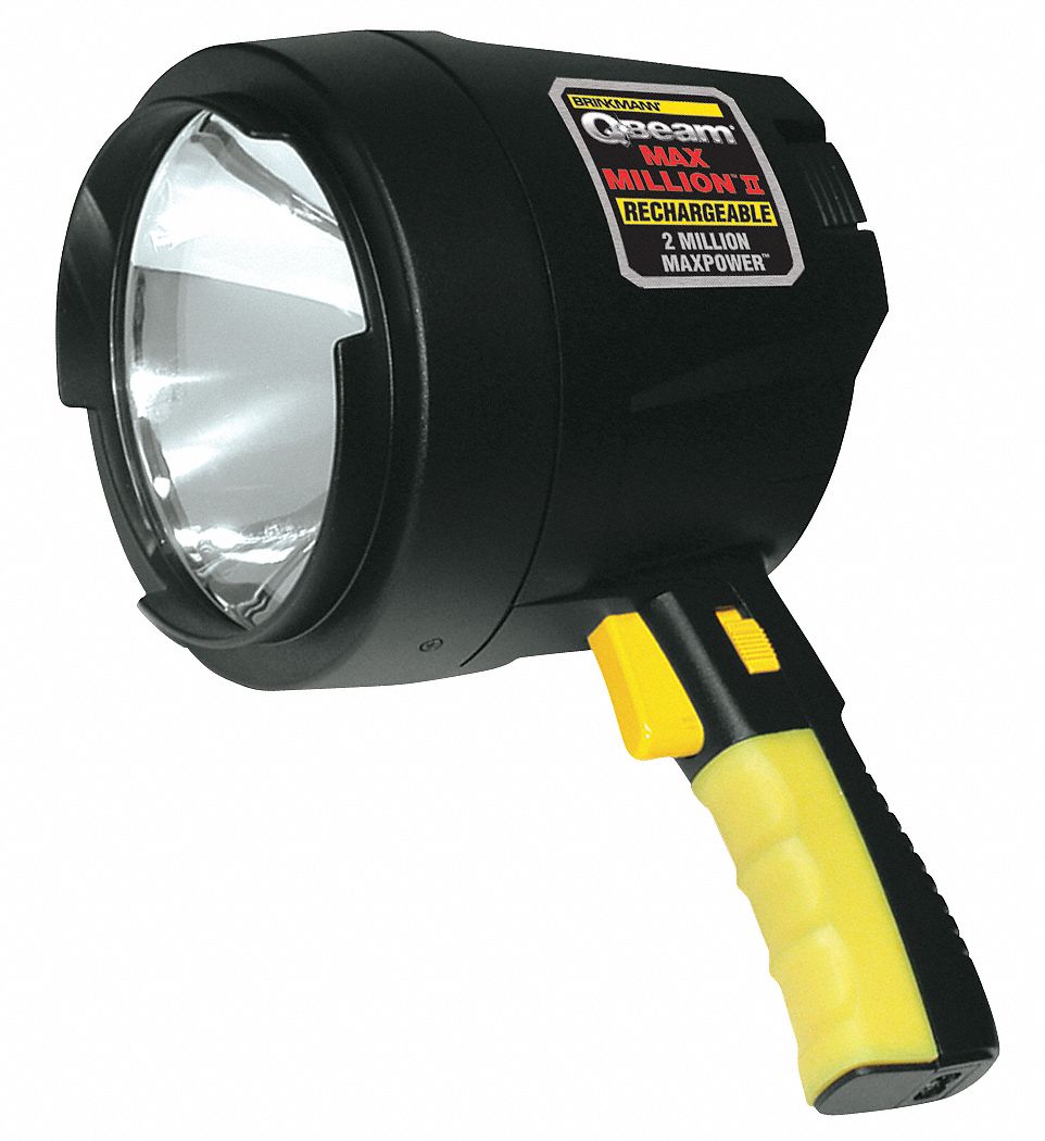 Halogen Spotlight, Rechargeable, Black