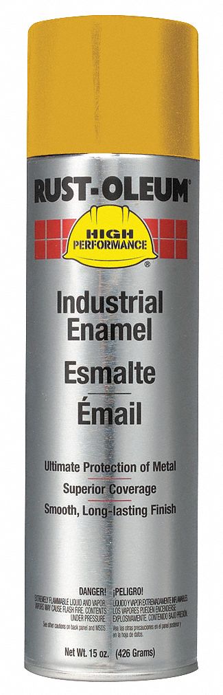 Spray Paint, Caterpillar Yellow, 15 oz