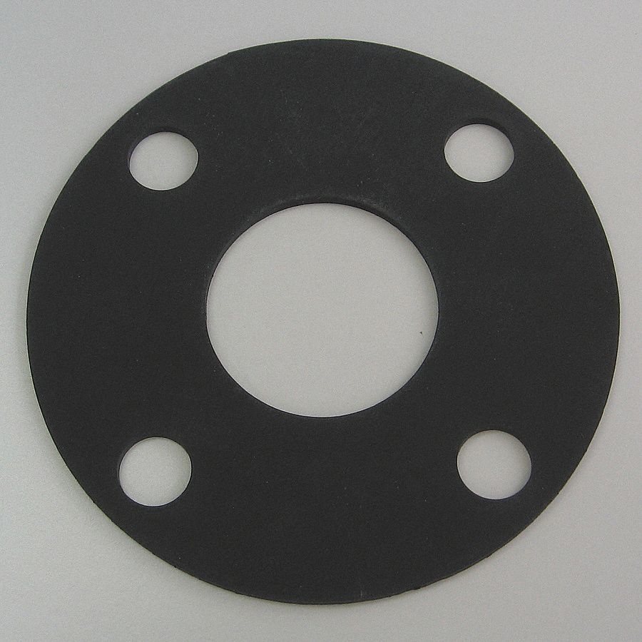 Flange Gasket, Full Face, 4 In, Viton