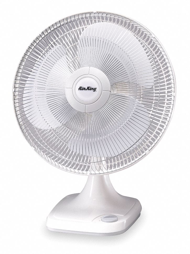 Table Fan, Osc, 16 In Dia, 3-spd, 120V