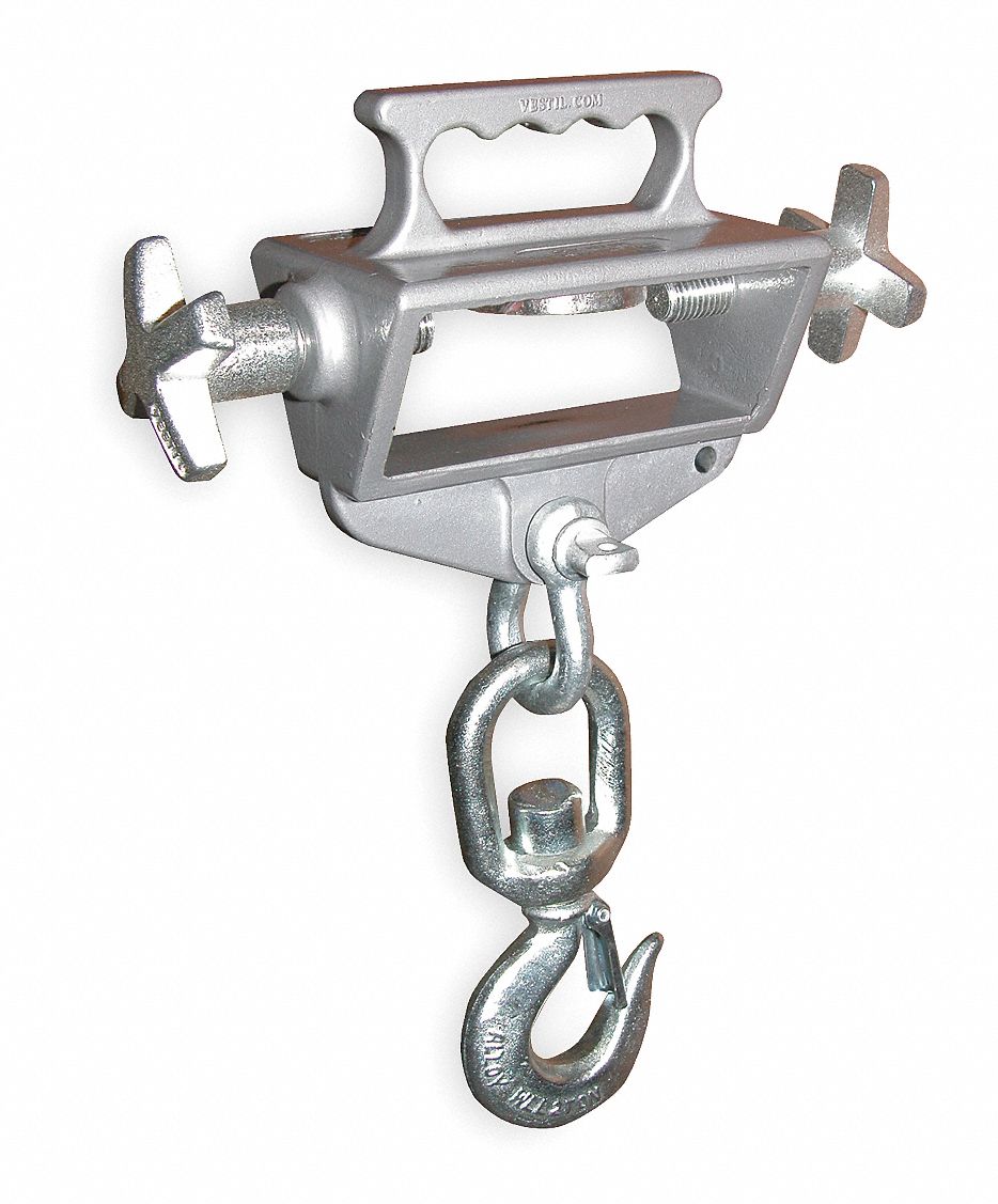 Fork Truck Lifting Hook, Sgl, Cap 4000Lb.