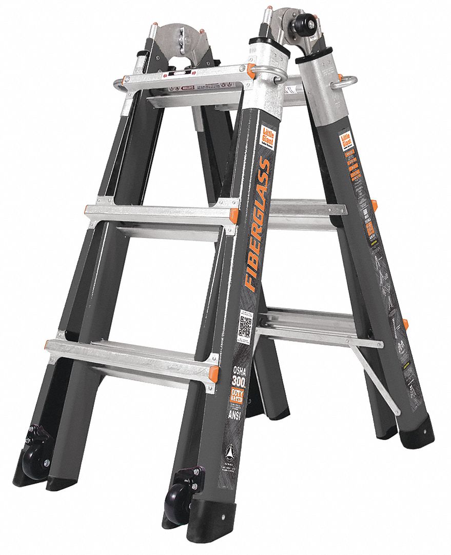 Multipurpose Ladder, 13 ft., Fiberglass