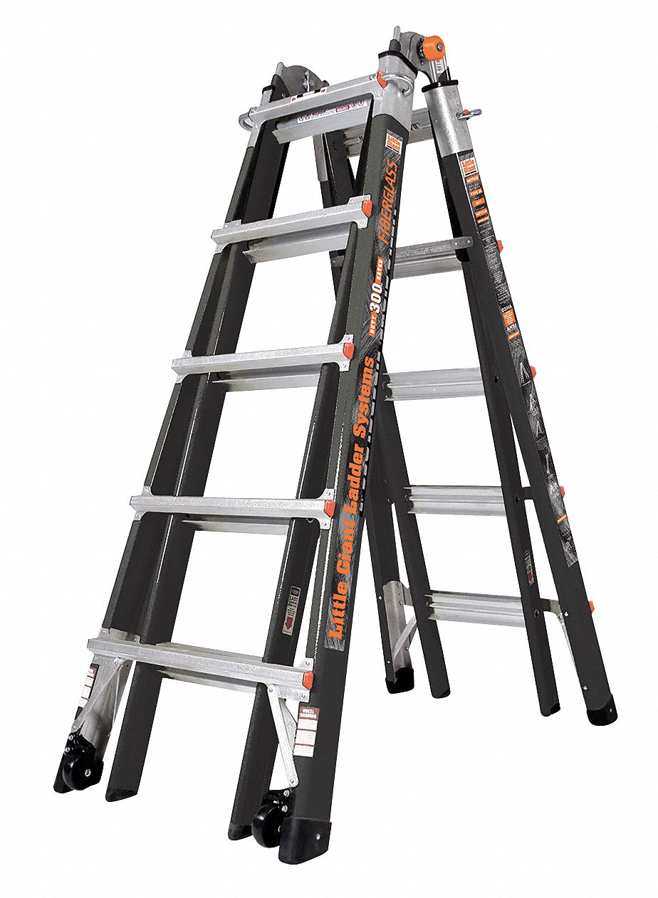 Multipurpose Ladder, 22 ft., IA, Fiberglass