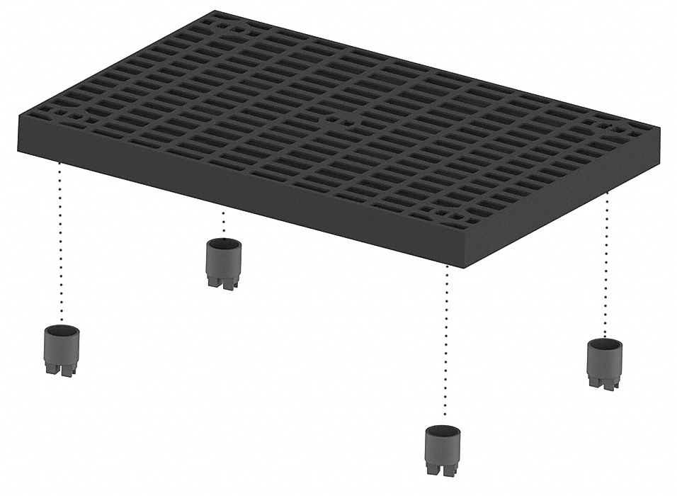 Wk Pltfrm Add On Unit, Stackable, Plastic