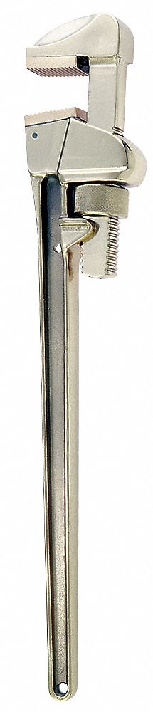 Straight Pipe Wrench, 18 in. L, Aluminum